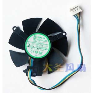 YOUNG LIN DFB501005H 5V 1.1W 4wires Cooling Fan 