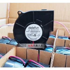 delefun DFB7530B12L 12V 0.40A 2wires Cooling Fan
