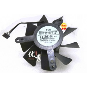 FORCECON DFB802012M00T 12V 0.4A 4wires Cooling Fan
