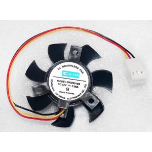 CD-FAN DFM5010S 12V 0.08A 3wires Cooling Fan