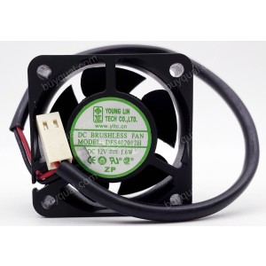 YOUNG LIN DFS402012H 12V 1.6W 2wires Cooling Fan
