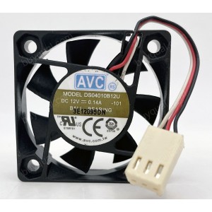 AVC DS04010B12U 12V 0.14A 3wires Cooling Fan - Picture need