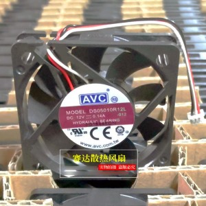 AVC DS05010R12L 12V 0.14A 3wires cooling fan