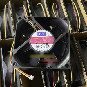 AVC DS07025R12L 12V 0.3A 3wires Cooling Fan