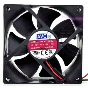 AVC DS08025R12L 12V 0.15A 2wires Cooling Fan