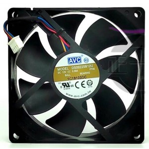 AVC DS09225B12U-PT05 12V 0.56A 4wires Cooling Fan