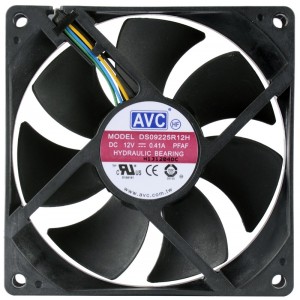 AVC DS0925R12H 12V 0.41A 4wires Cooling Fan