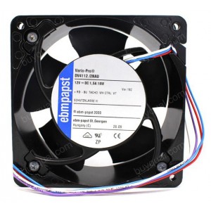 Ebmpapst DV4112/2NAU 12V 1.5A 18W 4 wires Cooling Fan