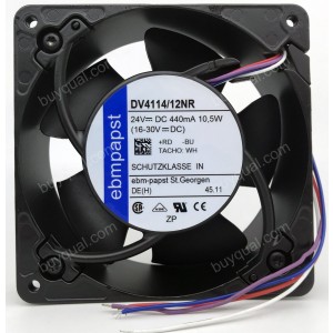 Ebmpapst DV4114/12NR 24V 440MA 10.5W 3wires 4wires Cooling Fan
