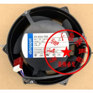 Ebmpapst DV6224TDA 24V 3.8A 91.2W 4wires Cooling Fan