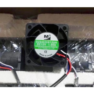 M DZ04028B12UH 12V 1.0A 4wires Cooling Fan