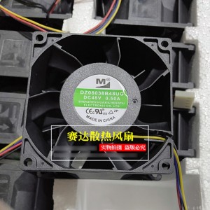 M DZ08038B48UG 48V 0.50A 4wires Cooling Fan