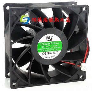 M DZ09238B24UA 24V 1.5A 2wires Cooling Fan