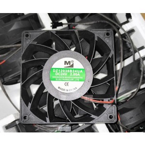 M DZ12038B24UA 24V 2A 2wires Cooling Fan 
