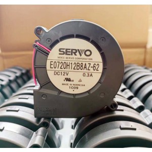 SERVO E0720H12B8AZ-62 12V 0.3A 2wires Cooling Fan 