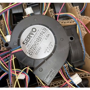 Servo E0720H24B8YPA78 24V 0.15A 4wires Cooling Fan 