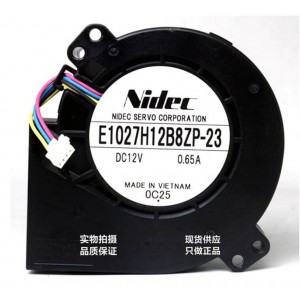NIDEC E1027H12B8ZP-23 12V 0.65A 4wires Cooling Fan