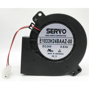 SERVO E1033H24BAAZ-00 24V 0.63A 2wires Cooling Fan