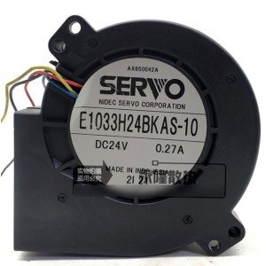 SERVO E1033H24BKAS-10 24V 0.27A 3wires Cooling Fan