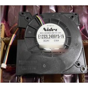 SERVO E1232L24B9YS-19 24V 0.56A 4wires cooling fan - Original New