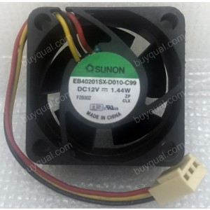 SUNON EB40201SX-D010-C99 12V 1.44W 3wires cooling fan