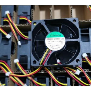 SUNON EB60201S1-0000-C99 12V 1.84W 3wires Cooling Fan