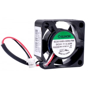 Sunon EC25100B3-Q00U-F99 5V 0.32W 3wires Cooling Fan 