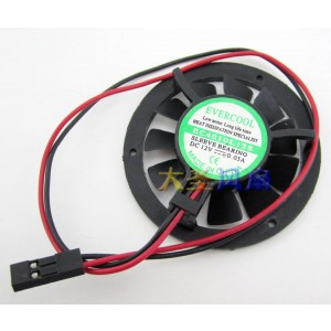 EVERCOOL EC4010L12S 12V 0.05A 2wires Cooling Fan