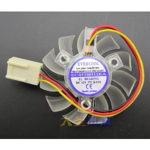 EVERCOOL EC4510H12EA 12V 0.12A 3wires Cooling Fan