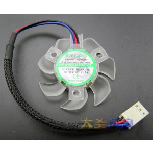 EVERCOOL EC5010M12SA-CL 12V 0.13A 3wires Cooling Fan