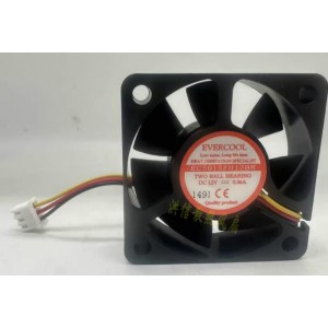 EVERCOOL EC5015FH12BR 12V 0.36A 3wires Cooling Fan 