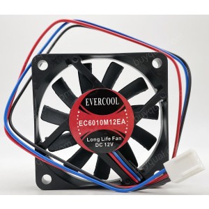 EVERCOOL EC6010M12EA 12V 0.15A 3wires cooling fan