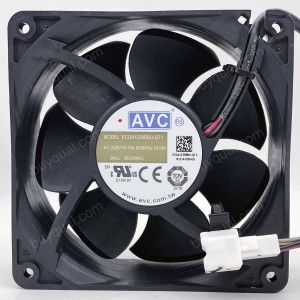 AVC ECDA1238BBU-QT1 ECDA1238BBUQT1 230V 0.15A 15W 4wires Cooling Fan 