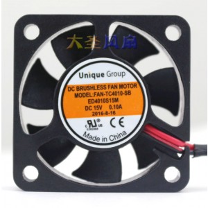 Unique Group ED4010S15M 15V 0.10A 2wires Cooling Fan