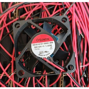 SUNON EE45101S1-000C-999 12V 1.32W 2wires Cooling Fan