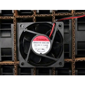 SUNON EE60251B1-000C-999 12V 1.4W 2wires Cooling Fan