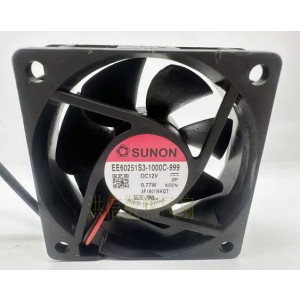 SUNON EE60251S3-1000C-999 12V 0.77W 2wires Cooling Fan