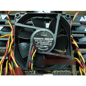 SUNON EE80201S1-0000-G99 12V 1.56W 3wires cooling fan