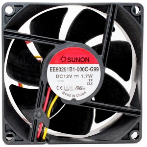 SUNON EE80251B1-0000C-G99 24V 4.08W 2wires Cooling Fan