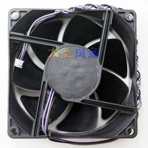 SUNON EE80251S1-0000-F99 12V 1.7W 3wires Cooling Fan