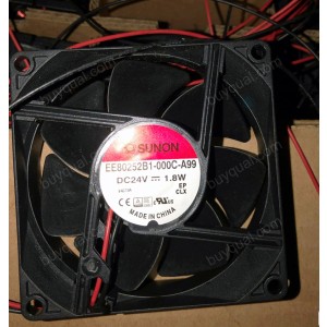 SUNON EE80252B1-000C-A99 24V 1.8W 2wires Cooling Fan 