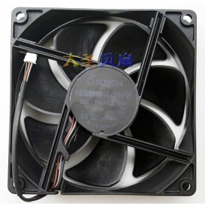 SUNON EE92251S1-D020-F99 12V 2.0W 3wires Cooling Fan
