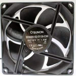 SUNON EE92251S2-D130-C99 12V  1.6W 3wires Cooling Fan