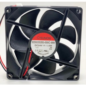 Sunon EE92252B3-000C-999 24V 1.4W 2wires Cooling Fan 