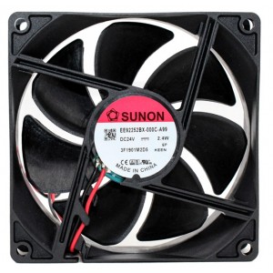 Sunon EE92252BX-000C-A99 24V 2.4W 2wires Cooling Fan 