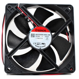 Sunon EEC0252B2-000C-A99 24V 3.5W 2wires Cooling Fan 