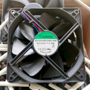 SUNON EEC0252B3-D00U-A99 24V 2.0W 2 wires Cooling Fan