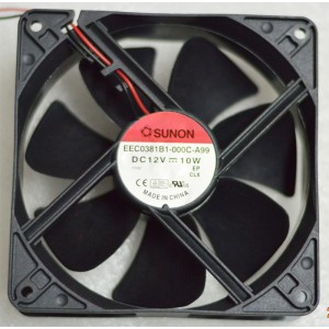 SUNON EEC0381B1-000C-A99 12V 10W 2wires Cooling Fan 