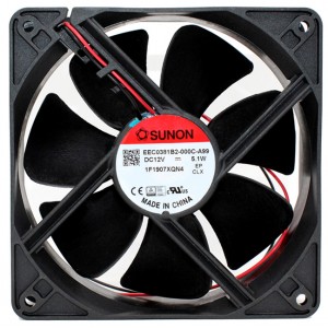 Sunon EEC0381B2-000C-A99 12V 5.1W 2wires Cooling Fan 