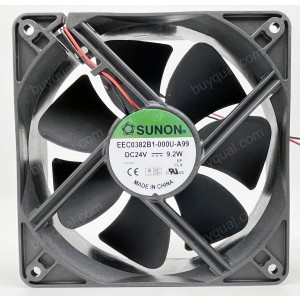 SUNON EEC0382B1-000U-A99 24V  9.2W 2wires Cooling Fan